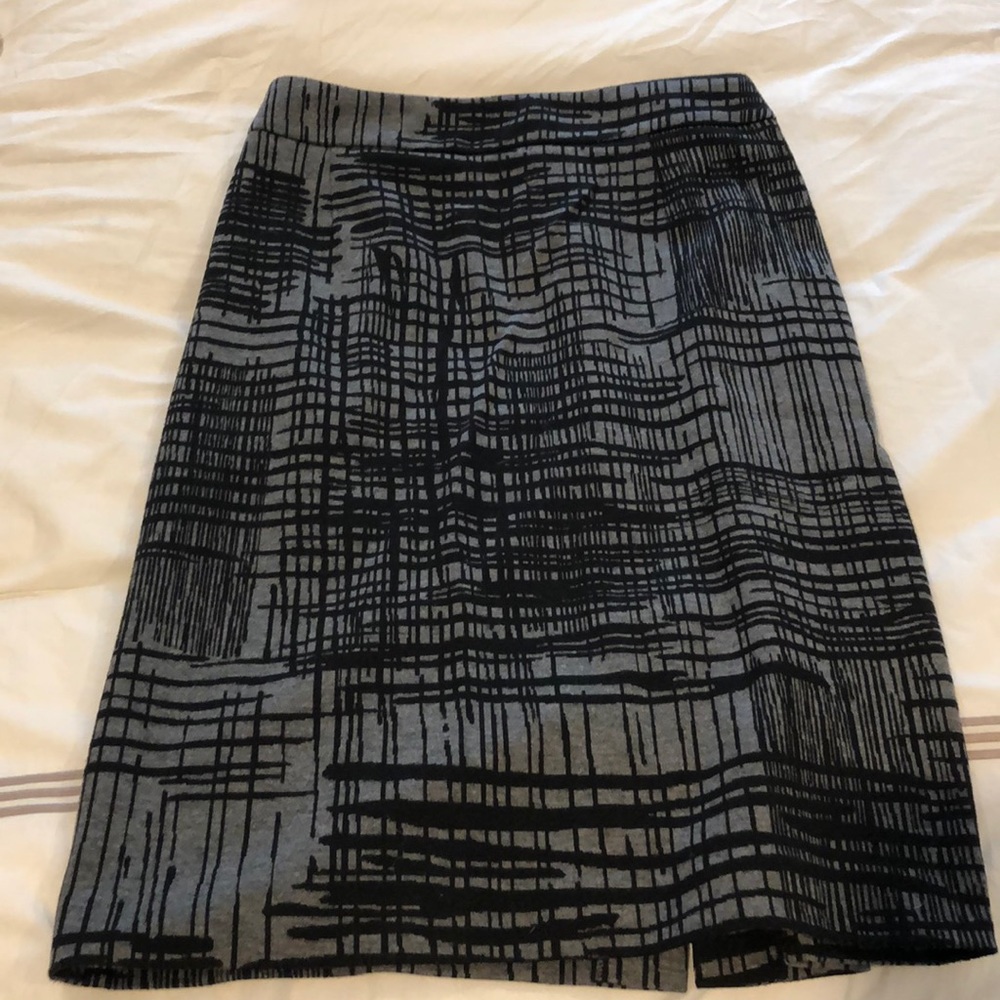 Calvin Klein gray and black pencil skirt